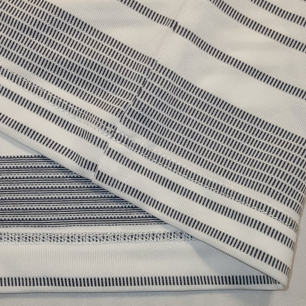 Alfani stretch V-neck geo white t-shirt - Picture 11 of 16